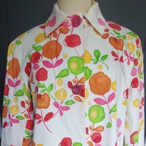 Vintage Harve Bernard Floral Jacket Size M